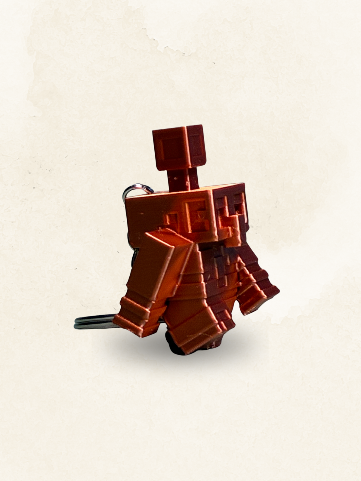 Kupfer Golem Schlüsselanhänger - Minecraft inspiriert