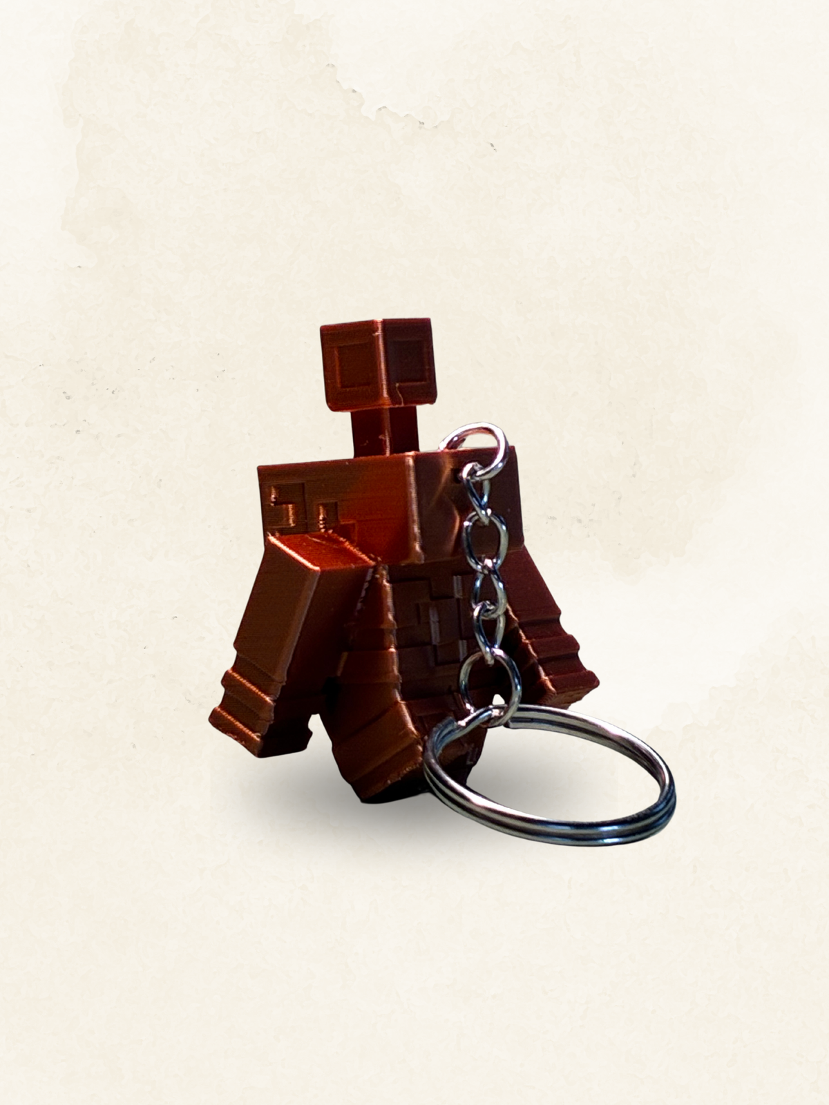 Kupfer Golem Schlüsselanhänger - Minecraft inspiriert