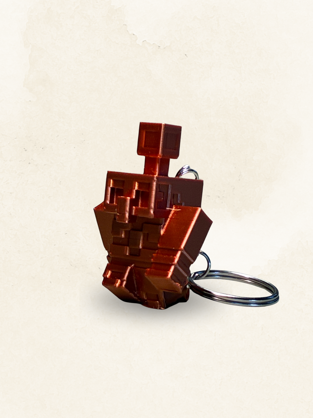 Kupfer Golem Schlüsselanhänger - Minecraft inspiriert
