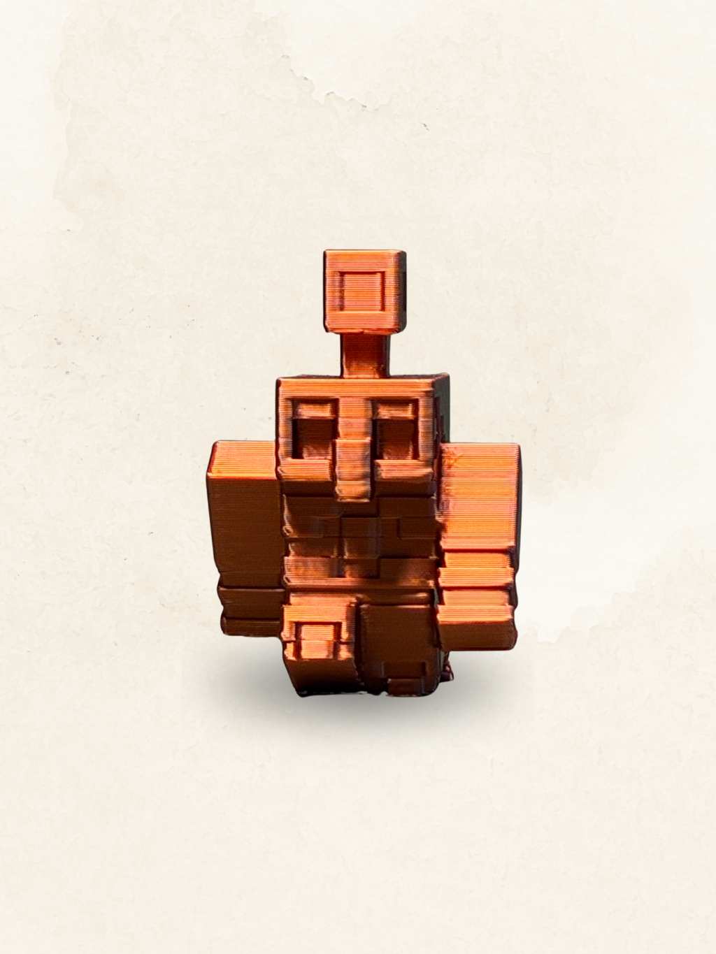 Kupfer Golem Schlüsselanhänger - Minecraft inspiriert